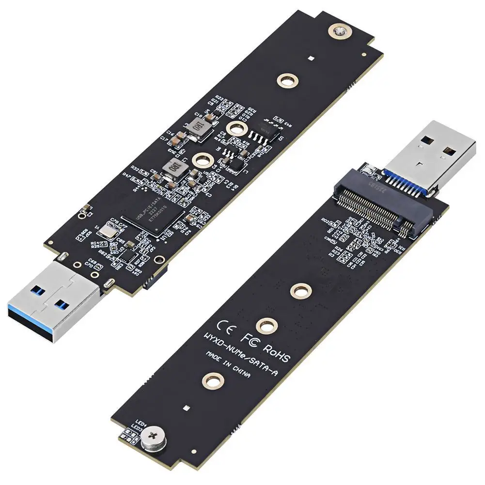 Адаптер M.2 NVMe NGFF к USB плата SSD с двумя протоколами SATA M2