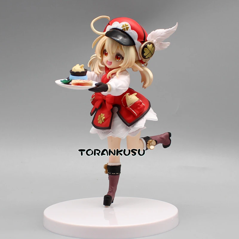 

Genshin Impact Klee Cute Toys Anime Figure PVC Kawaii Coffee Snack Model Action Collector Toys for Children GK 3th Generations