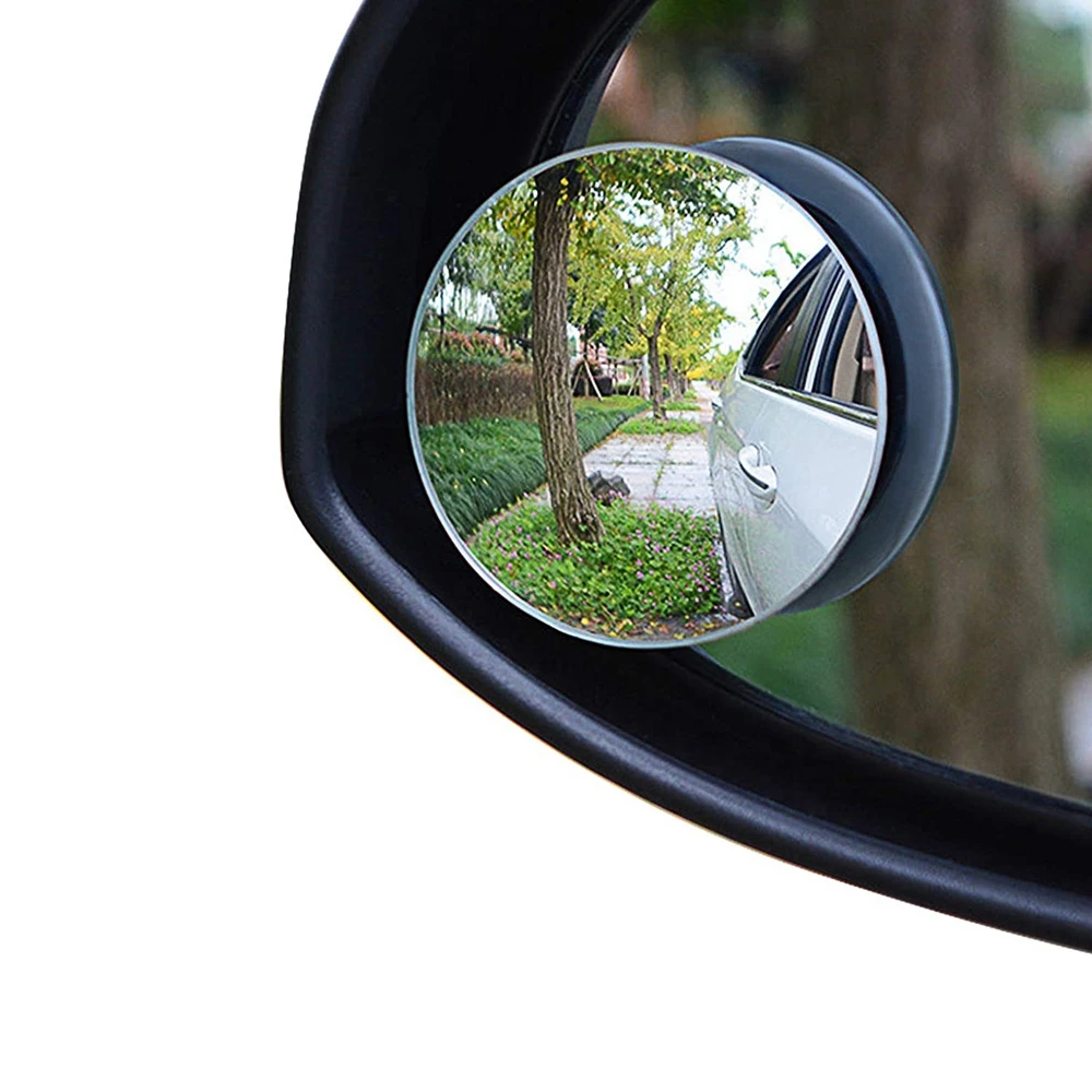 

360-degree rotating car small round mirror rearview mirror car with large field of view mirror blind spot mirror