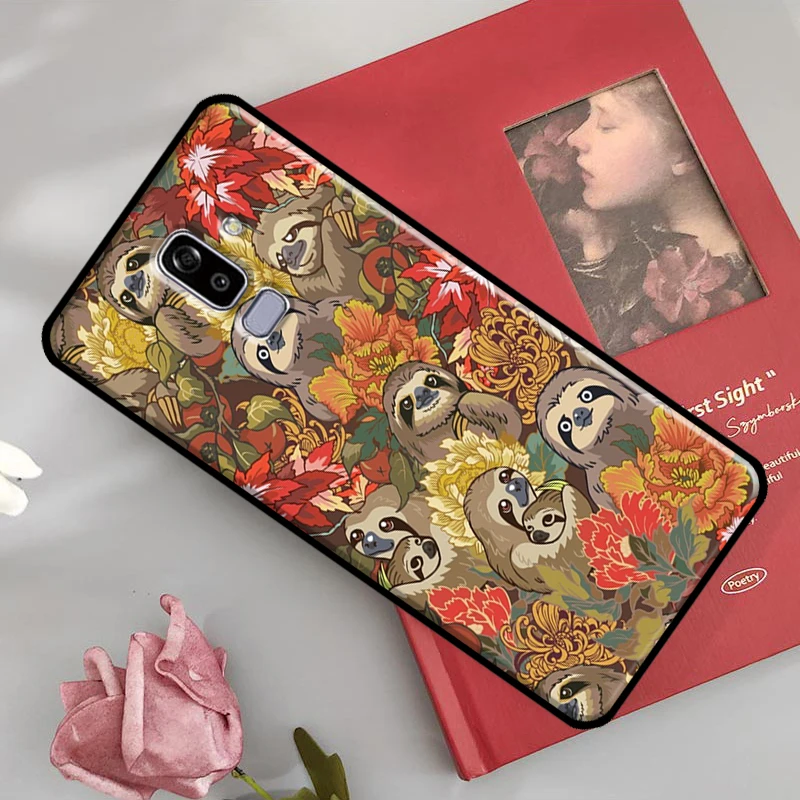 Sloth Cute Animal For Samsung Galaxy J3 J5 J7 A3 A5 J1 2016 2017 J2 Core A7 A9 J4 J6 A6 A8 Plus J8 2018 Case