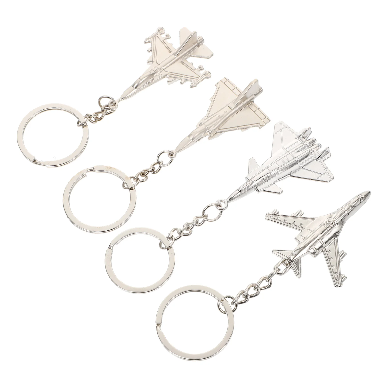 

Airplane Keychain Shaped Keyholder Hanging Decor Small Keyring Pendant Zinc Alloy