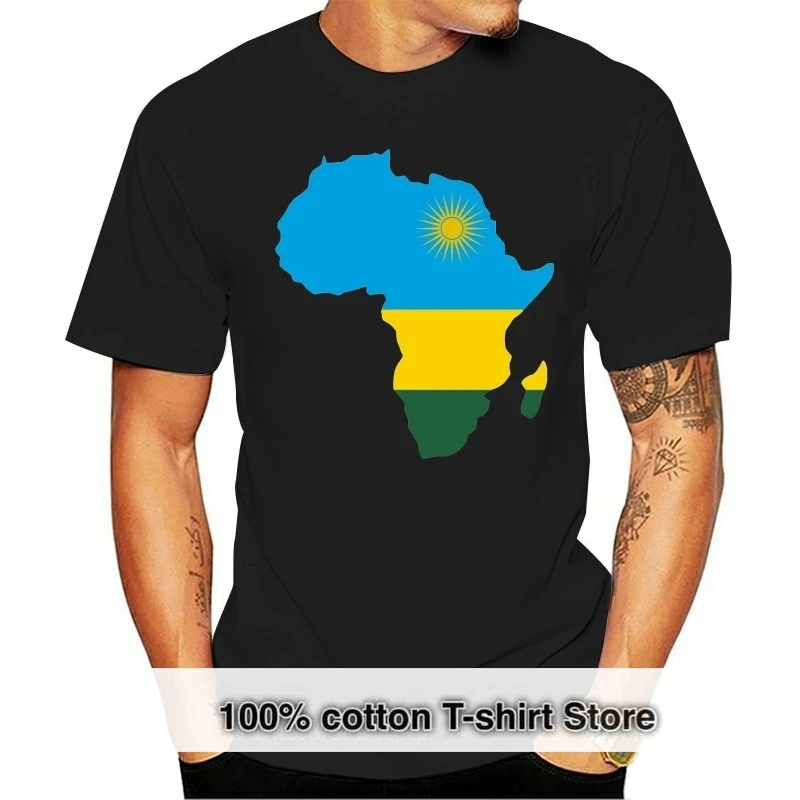 

Funny Men t shirt Women novelty tshirt Rwandan Rwanda flag Africa map T-Shirt