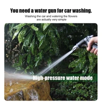 high pressure washer gun car cleaning tool 3 patterns water spray gun electroplated nozzle garden hose car wash tool household