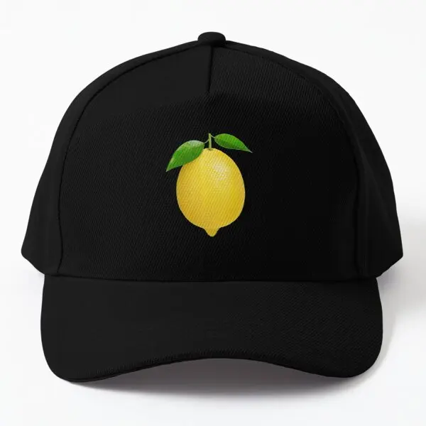 

Lemon Baseball Cap Hat Summer Snapback Boys Mens Sport Black Hip Hop Sun Spring Outdoor Printed Solid Color Czapka Bonnet