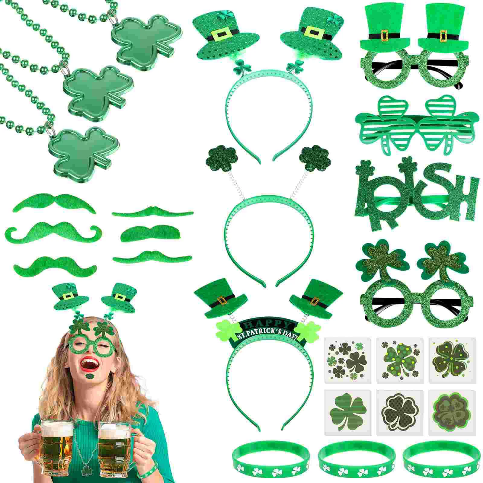 

Holiday Party Kit St Patrick's Decors Patricks Accessories Supplies Eyeglasses