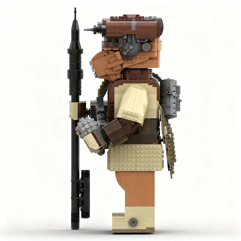 Фото Конструктор MOC «Космическая битва» (2697 деталей) с мега-фигуркой Боуш, совместимый с моделями строительных блоков, креативный научно-фантастический набор для демонстрации, домашнего декора, подарок №1