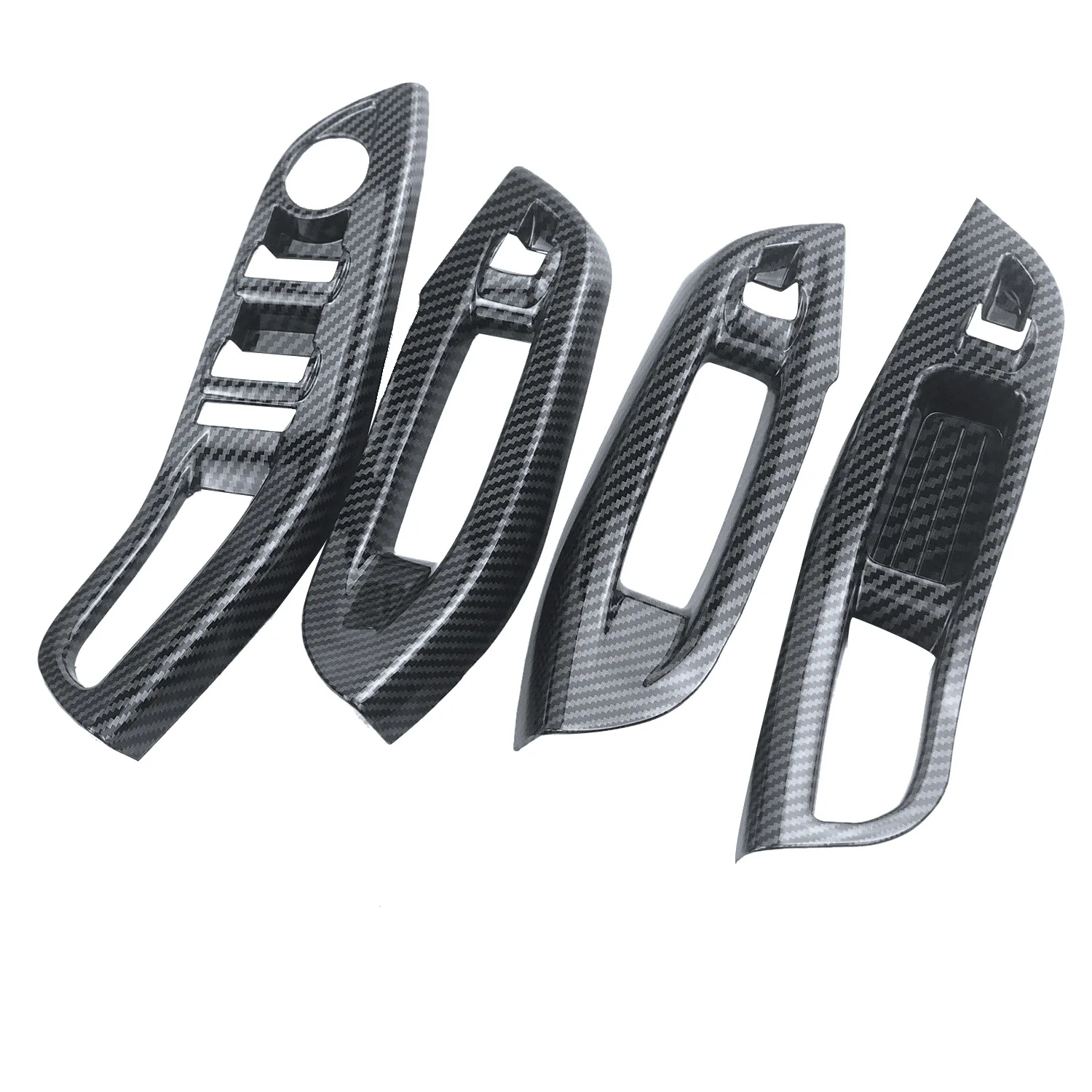 

For Ford Focus 3 MK3 MK4 2009-2017 Car Door Interior Armrest Window Panel Carbon Fiber Decorative Sticker