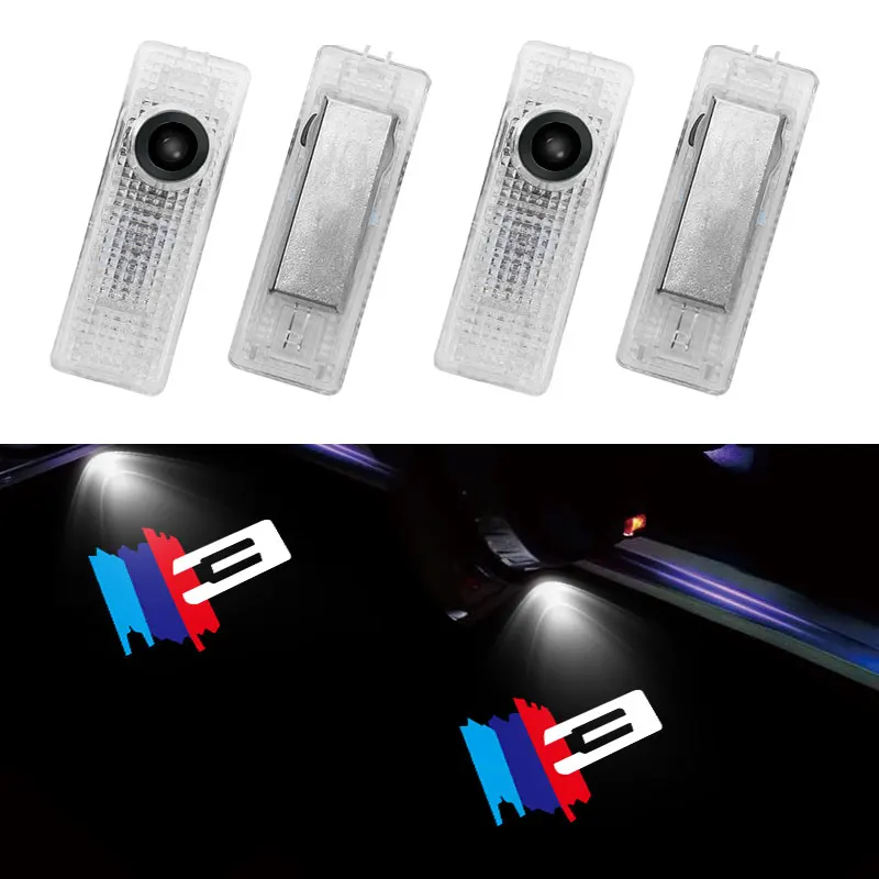 

2Pcs Car Door Welcome Light Logo For BMW 3 Series F30 E90 E91 E92 E93 LED Laser Projector Lamp Ghost Shadow Light Car Door Light