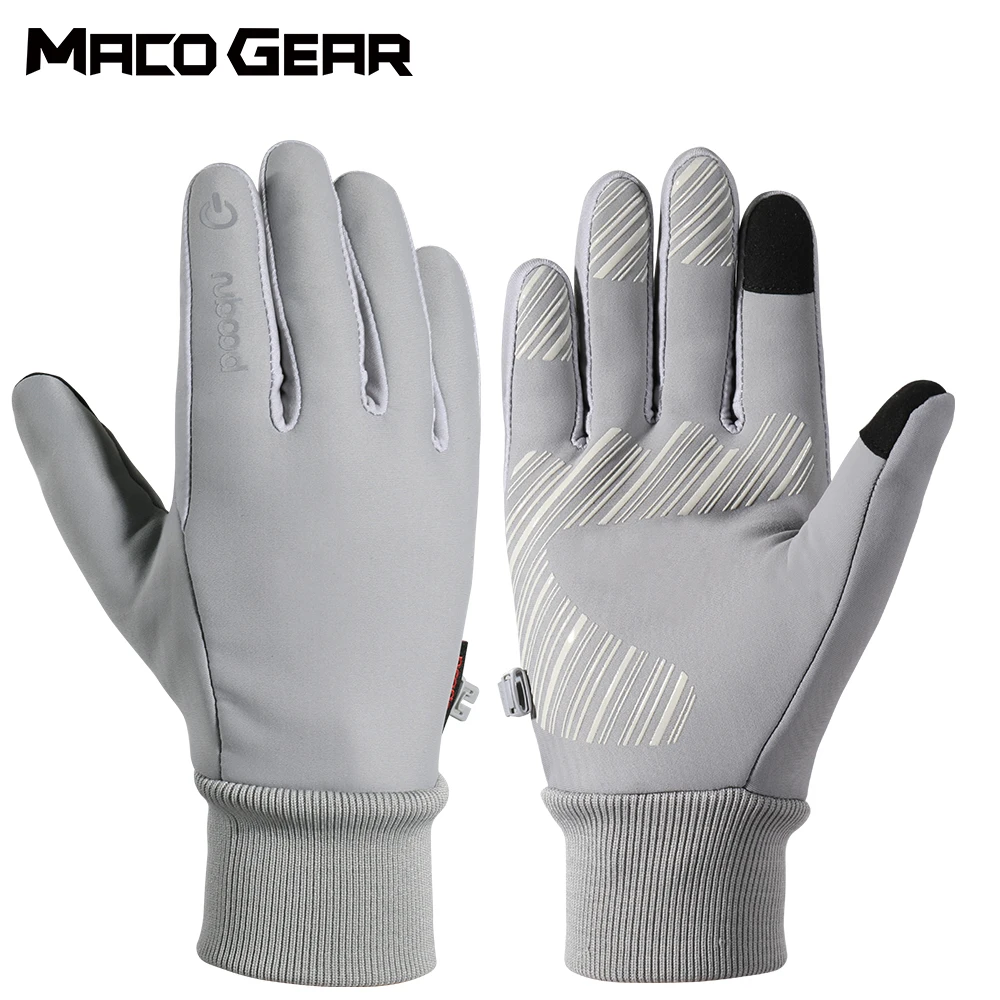 

Men Ski Gloves Touch Screen Cycling Tactical Bike Gloves Riding Windproof Motorcycle Winter Warm Fleece Non-slip Bicycle Glove