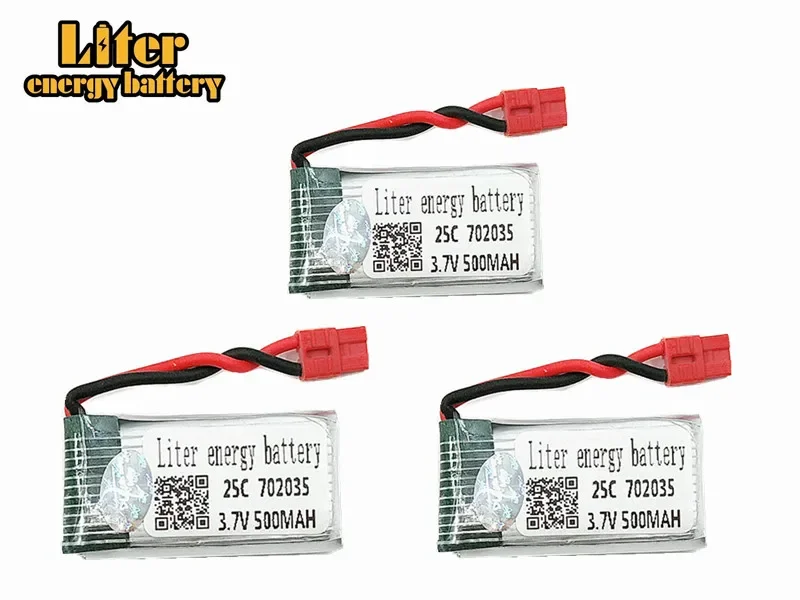 3шт 3 7В 500мАч 702035 25C LiPo аккумулятор для SYMA X5A-1 X15 X15C X15W пульт дистанционного