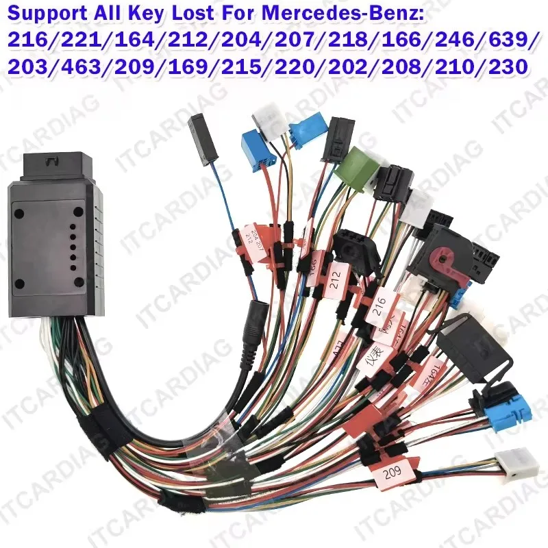 Для Mercedes-Benz All Key Lost полнофункциональный ELV Lock испытательная платформа кабельная