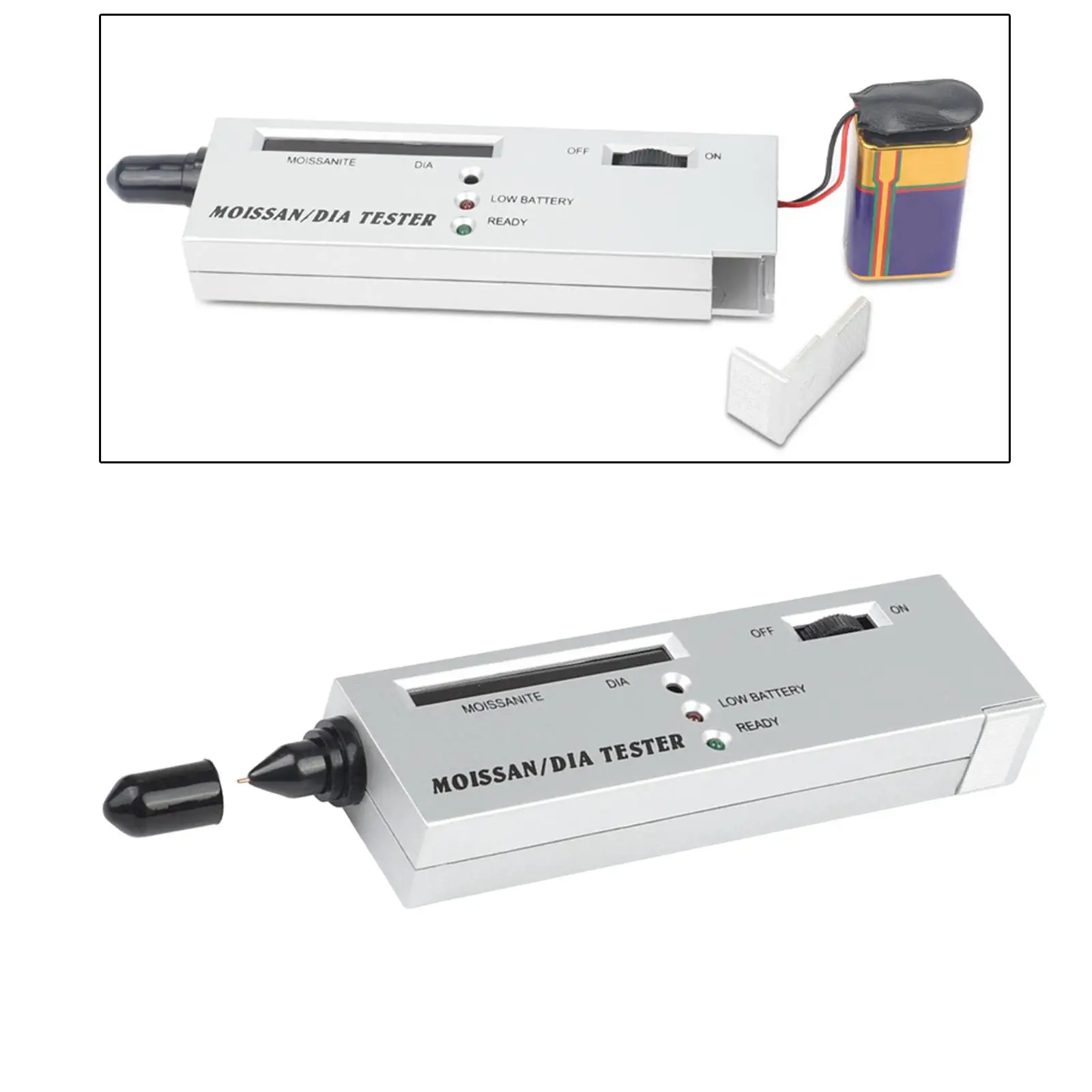 

Portable Diamond Tester Pen Selector Precise Light Indicator Gems Detector Easy to Use Testing Tool Kit for Expert Jeweler