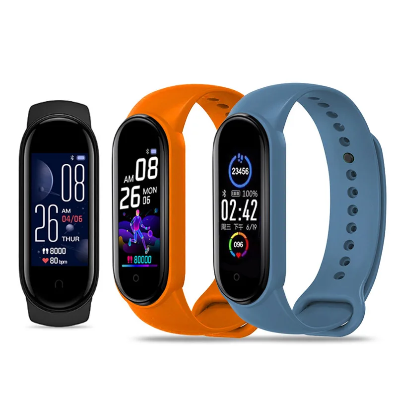 

Умные часы M5 для мужчин и женщин, спортивный умный браслет с Bluetooth, фитнес-трекер с шагомером, пульсометром, тонометром, монитором сна