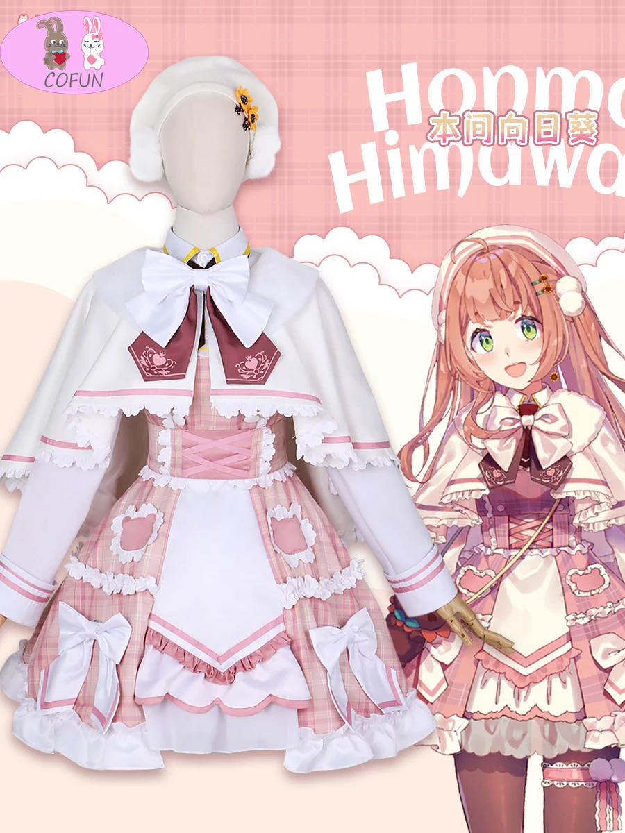 

Game Vtuber Honma Himawari Game Suit Sweet Lovely Dress Uniform Cosplay Costume Halloween Carnival Party Outfit Women