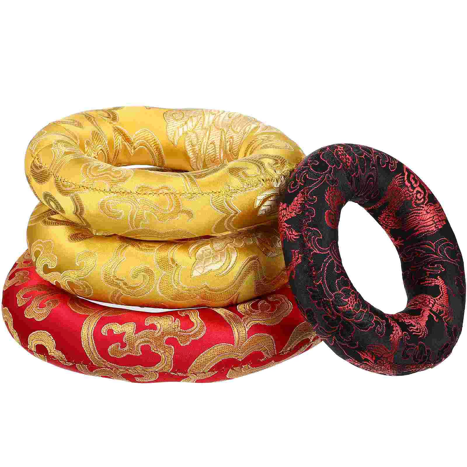 

4pcs Multifunctional Practical Sturdy Portable Useful Singing Bowls Base Singing Bowl Mat Supply Singing Bowl Cushion