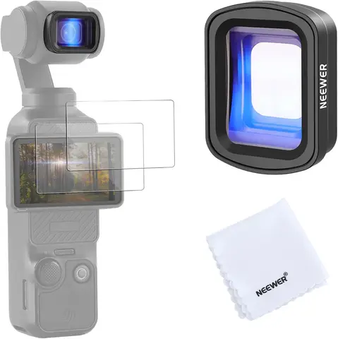 NEEWER Анаморфный объектив 1.2X синий для DJI Osmo Pocket 3