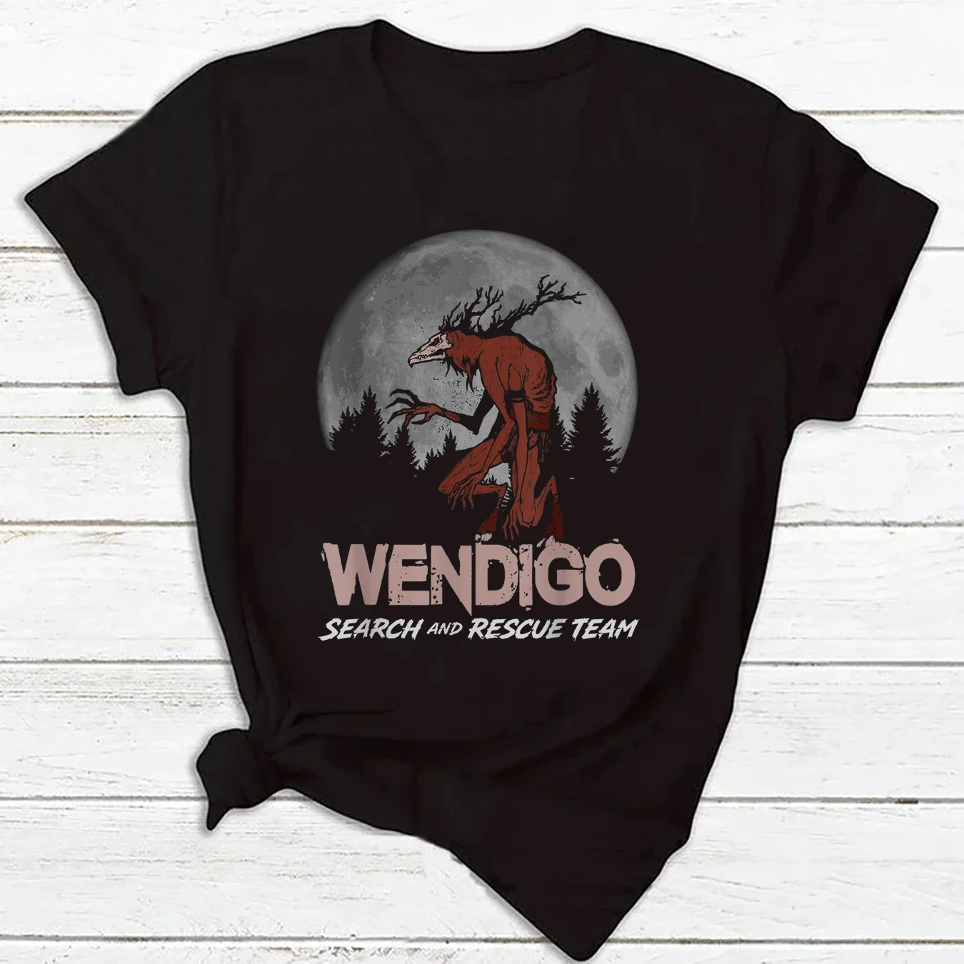 Женская Футболка С Забавным Принтом Wengo Cryptid Skin Walker Повседневный Топ Из