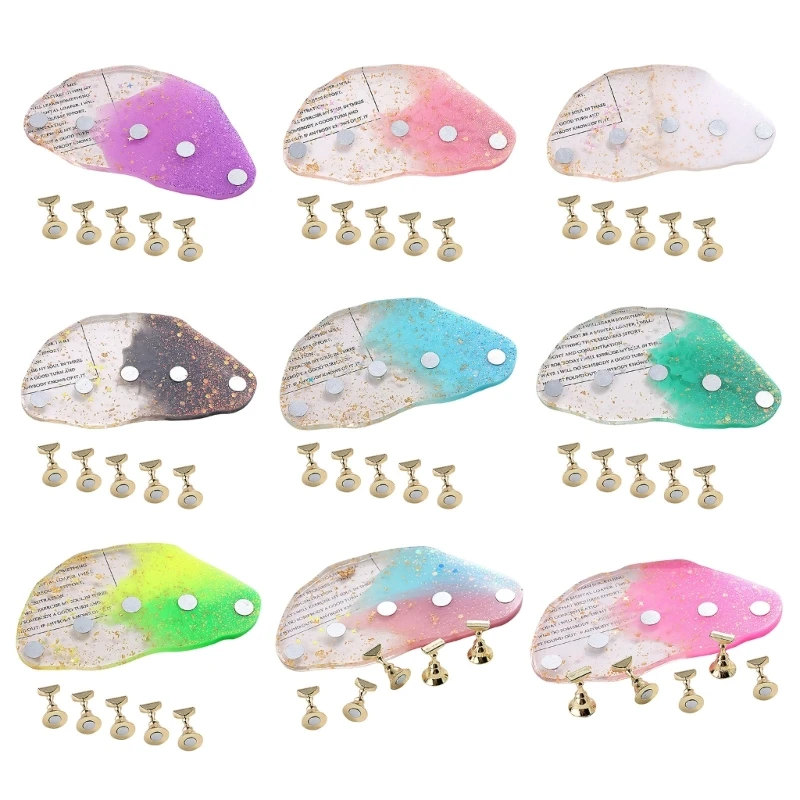 

Магнитная подставка для ногтей подставка для ногтей DIY подставка для дизайна накладных ногтей C1FF