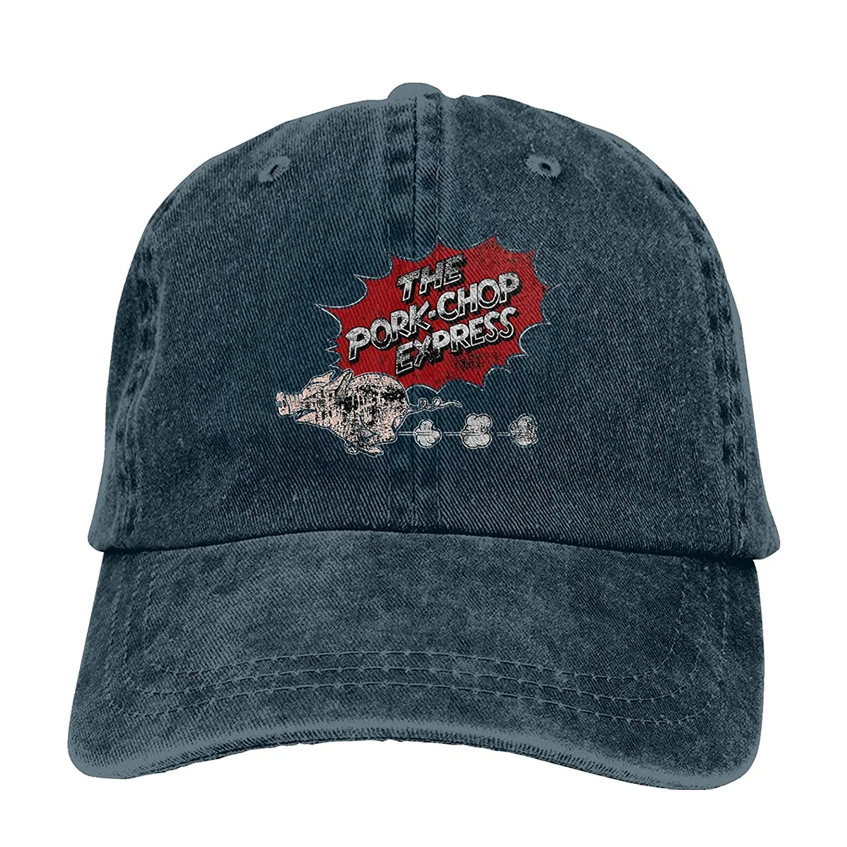 

Porkchoppst3 Hat Vintage Denim Baseball Caps Cotton Dad Hat Adjustable Sandwich Hat Unisex Sombrero De Mujer