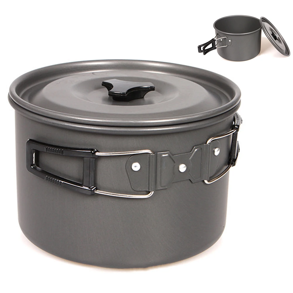 

New Practical Durable Camping Pot Pot Portable Aluminum Alloy Camping Corrosion Resistance For Travel Non-Stick Pots Outdoor