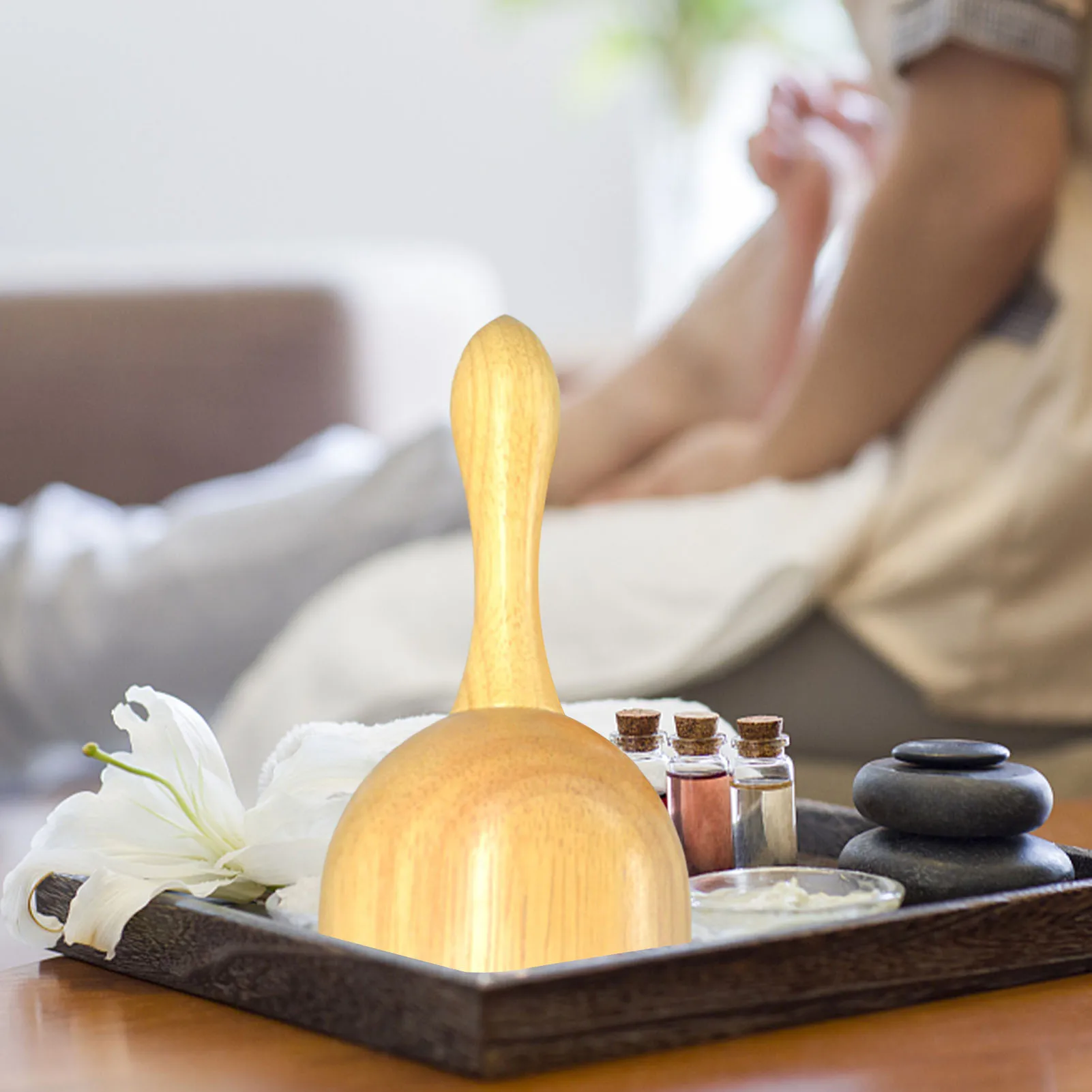 

Wooden Handheld Massage Cup Handheld Massage Cup Wooden Lymphatic Drainage Massager Wood Therapy Massage Tools Full-Body Muscle