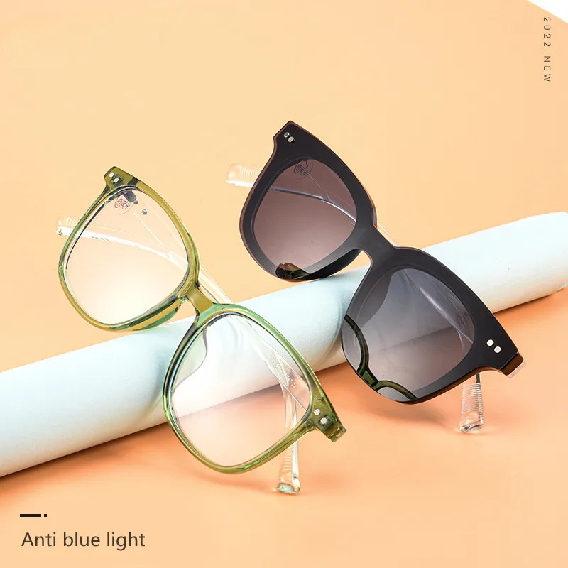 

Оправа для очков Мужская прямоугольная двухслойная со съемными линзами UV400