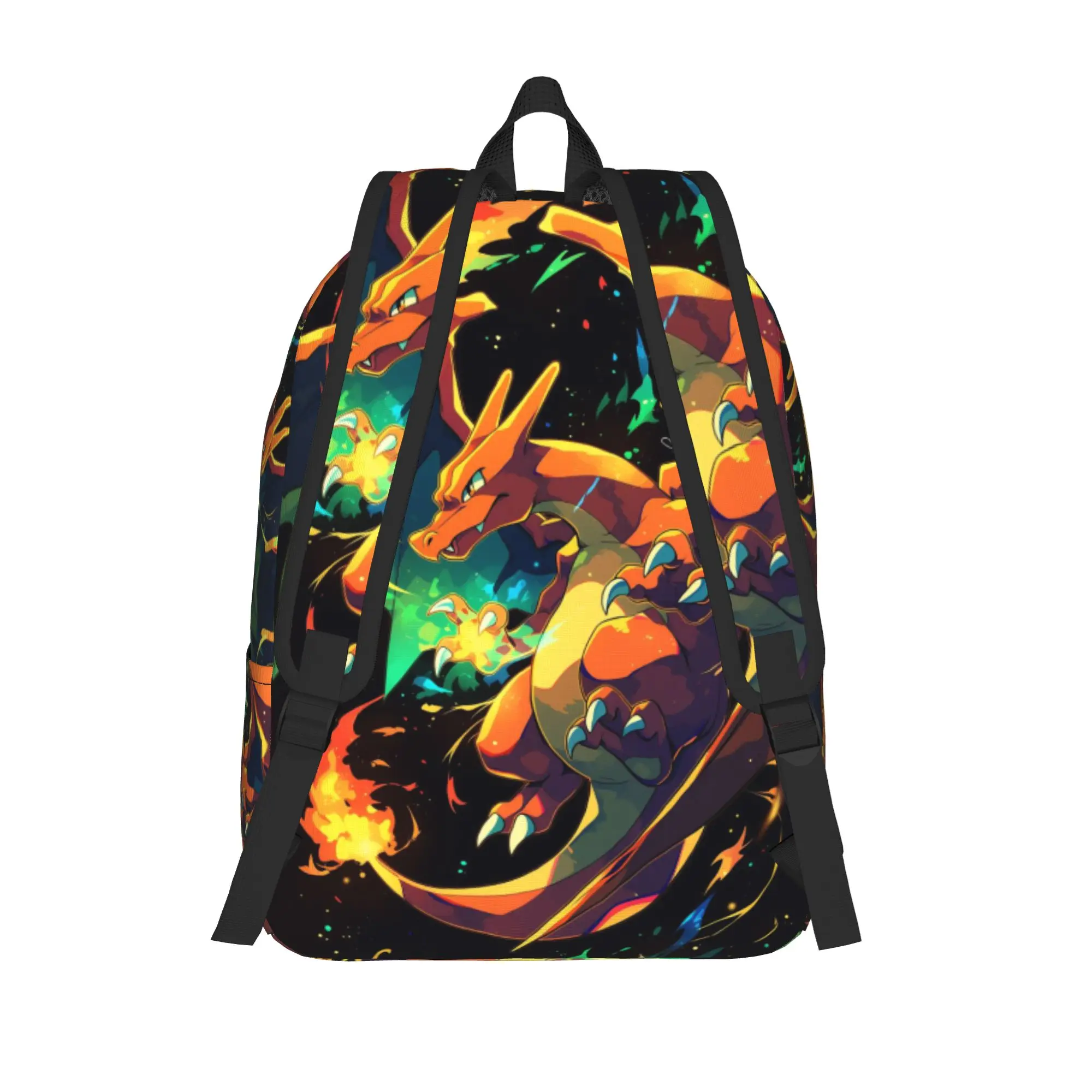 Фото Модный рюкзак Pokemon Charizard Mochilas, супер качество, для работы, офиса, ретро, моющийся, рюкзак в стиле ретро №3