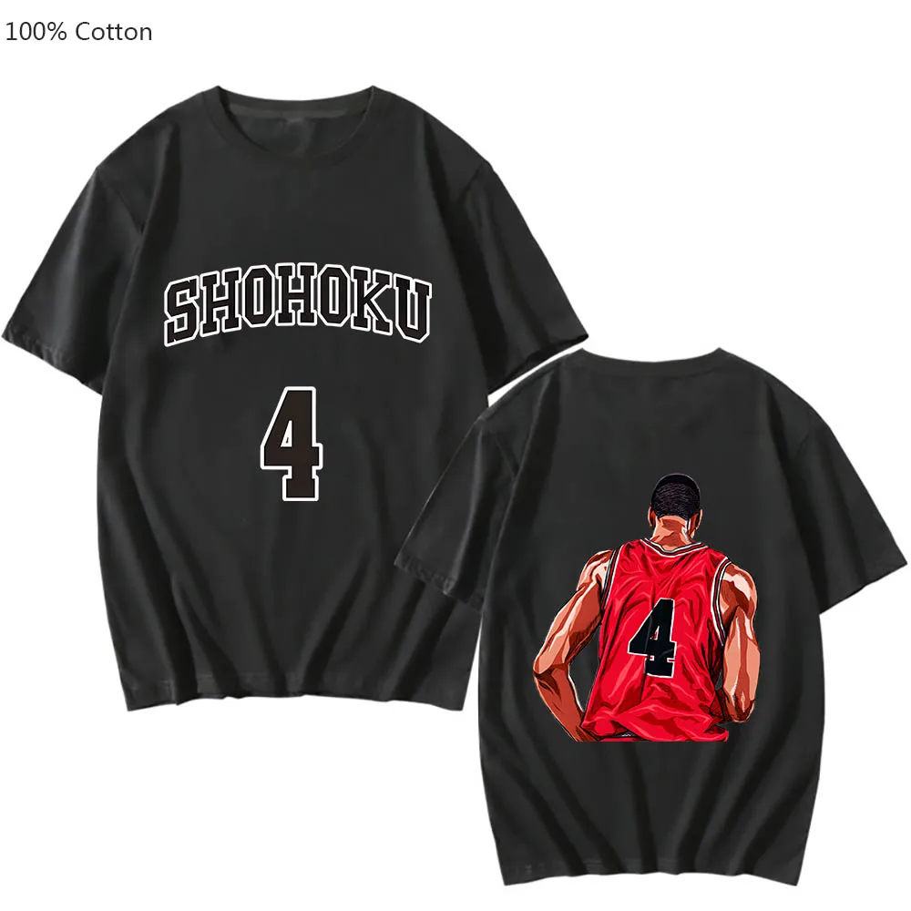 

Slam Dunk Fashion Anime Printed T-shirts Cute Manga/comic Tshirt 100% Cotton Graphic Tee-shirt Kawaii Cartoon Men/women T-shirt