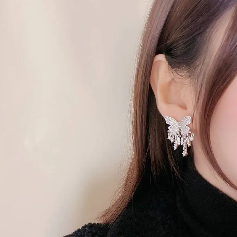 

Solid S925 Sterling Silver Origin Diamond Gemstone Drop Earrings TRENDY Aros Mujer Oreja Diamond Orecchini Earring Jewelry Party