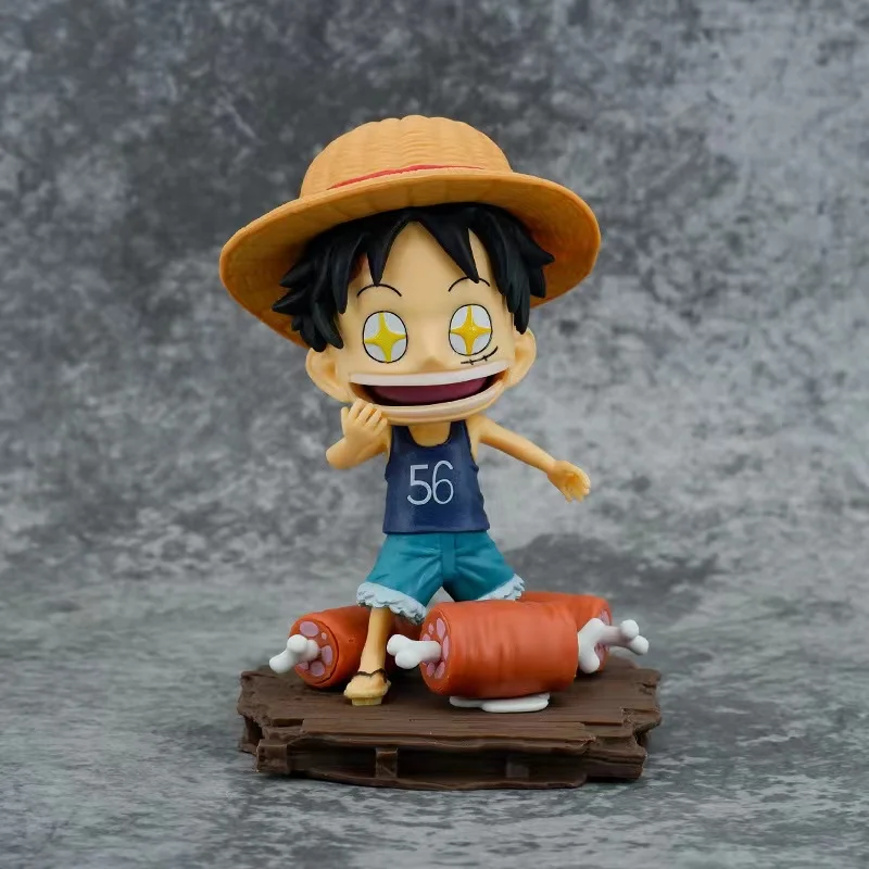

One Piece Anime Figure 14cm Straw Hat Monkey D Luffy Action Figure Childhood Luffy Star Eyes Figurine Model Decoration Gifts