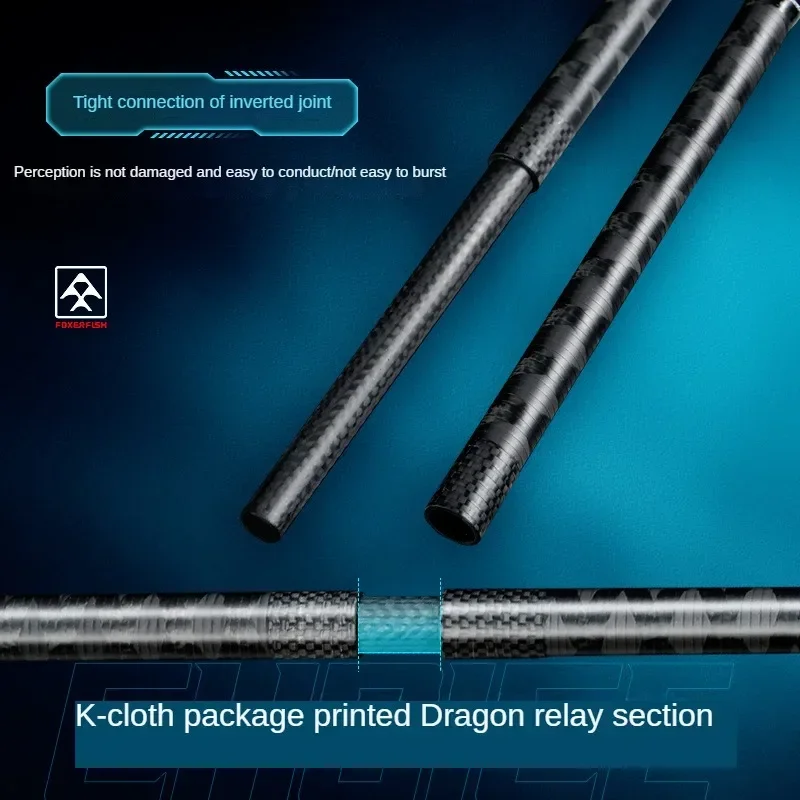 Высокоуглеродистая удочка для приманки на большие расстояния 2 секции