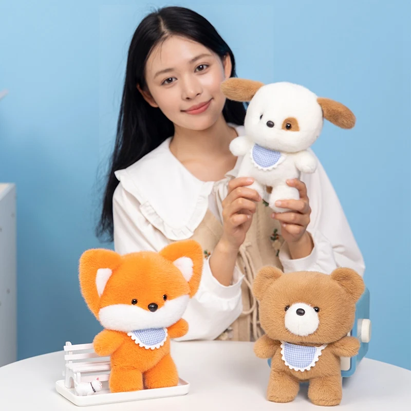 8 дюймов 20 см кавайный плюшевый мишка плюшевые игрушки милый лисий медведь собака