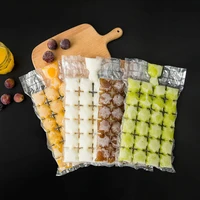 10pcspack ice cube mold disposable self sealing ice cube bag transparent diy quick freezing ice making mold bag kitchen gadgets