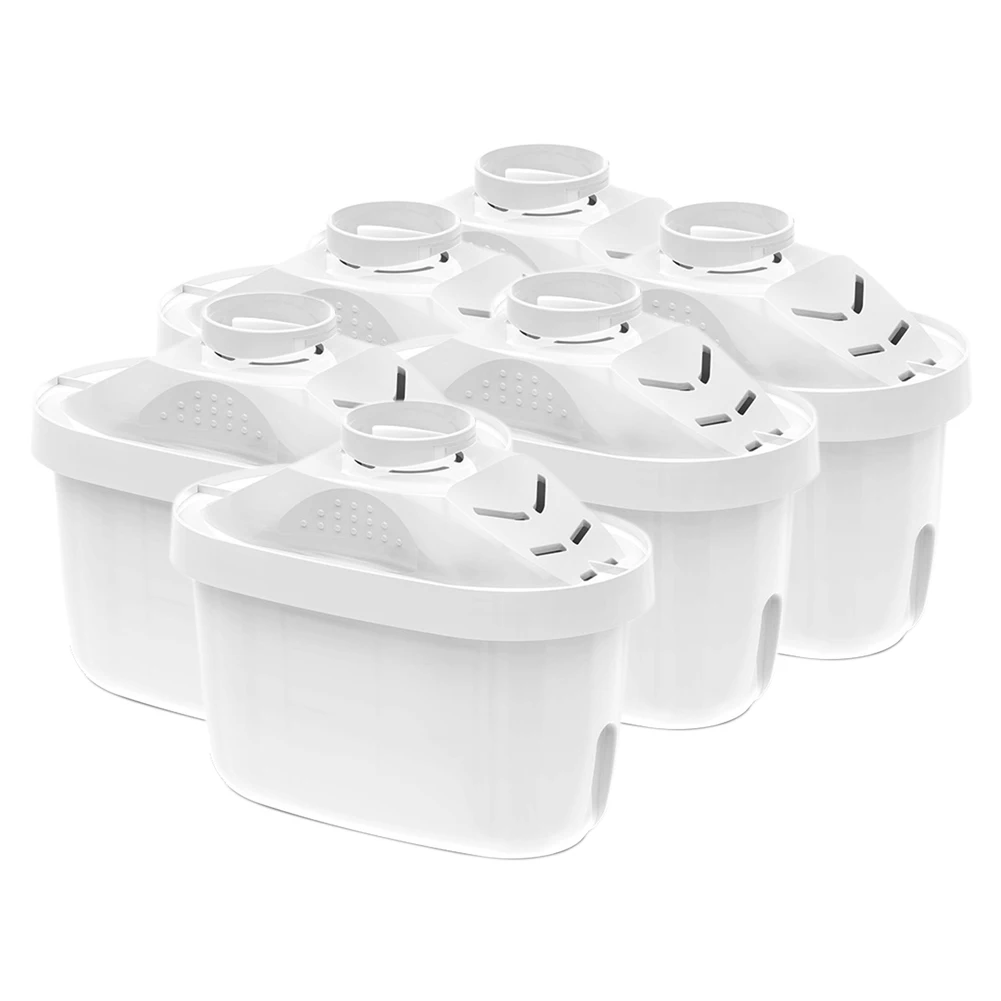 

6 Pack Pitcher Purifier Filter Replacement Activated Carbon Safety Drinking Filter Cartridge for Net Kettle Chlorine Removal