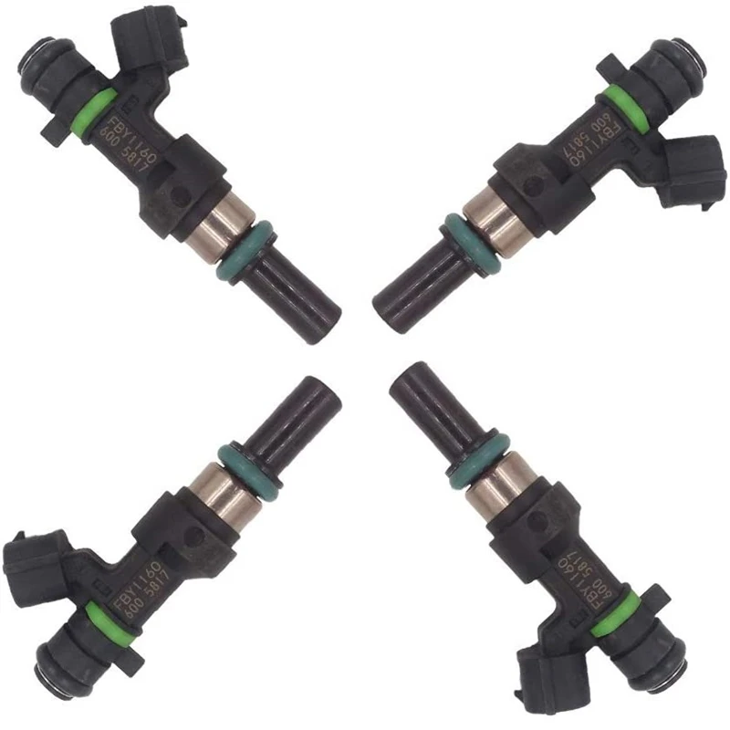 

4 шт. для 2009-2011 Nissan Versa Tiida MARCH III (K12) HR16DE 1.6L топливная форсунка НОВАЯ OEM 16600ED000 16600-ED000 FBY1160