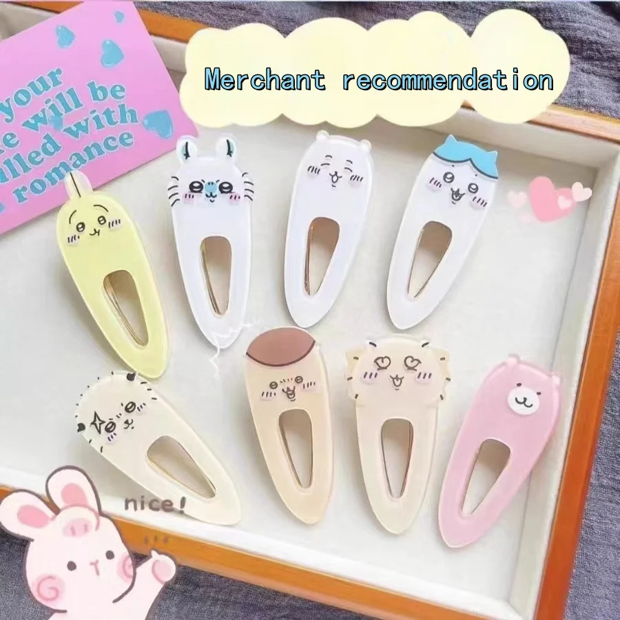 Заколка для волос Chiikawa женская грудь детская милая заколка с мультяшным рисунком