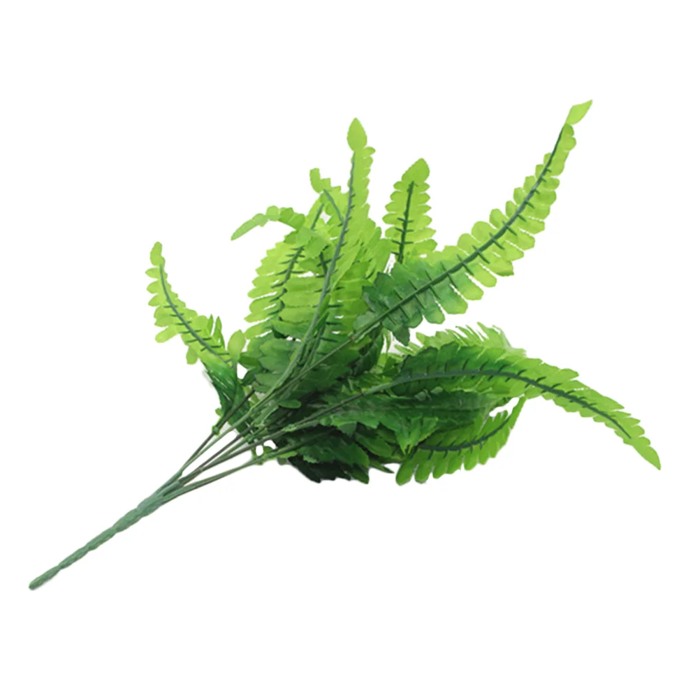 

Hanging Fern Flower Artificial Baskets Decor Outdoor Ferns Faux Leaves Bunch Boston Basket Silk Home
