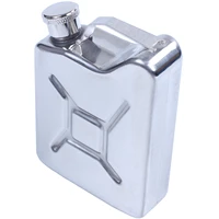 mini stainless steel 5oz hip flask liquor whiskey alcohol fuel gas gasoline can