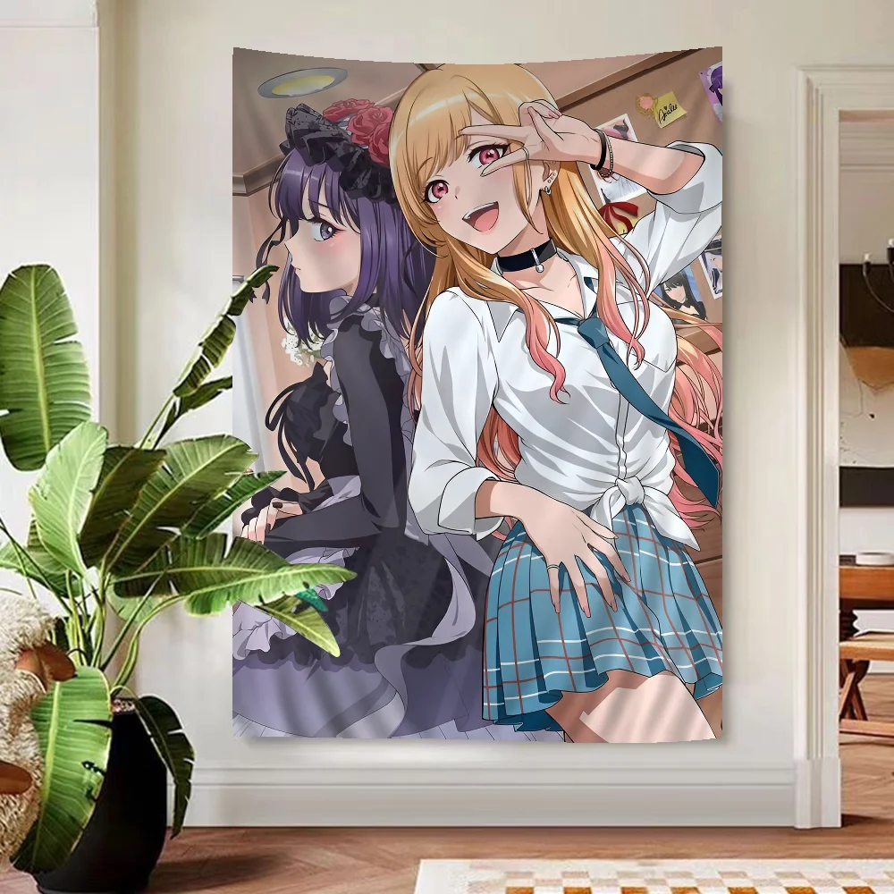 My Dress-Up Darling Anime Tapestry Hanging Tarot Hippie Wall Rugs Dorm Home Decor