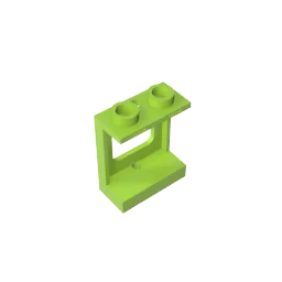 Окно для конструктора gobrick 1x2x2 плоскость одно отверстие сверху и снизу стекла-1x2x2