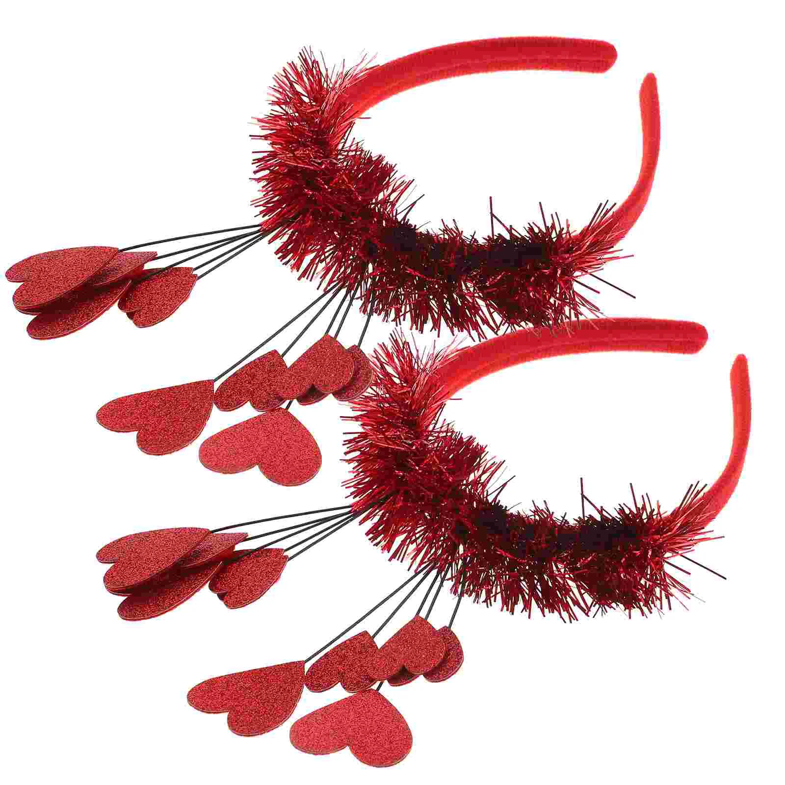 

Повязка на голову на День святого Валентина, головная повязка на голову с сердечками, ободок с сердечками, головной убор на День святого Вал...