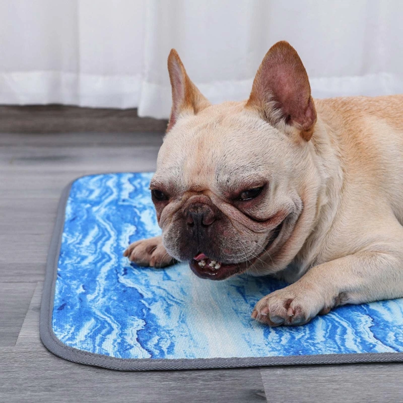 

Summer Cooling Mat for Dog Pet Self Cooling Pads Soft Rectangle Washable Cushion Bed for Small Medium Large Breed Dogs