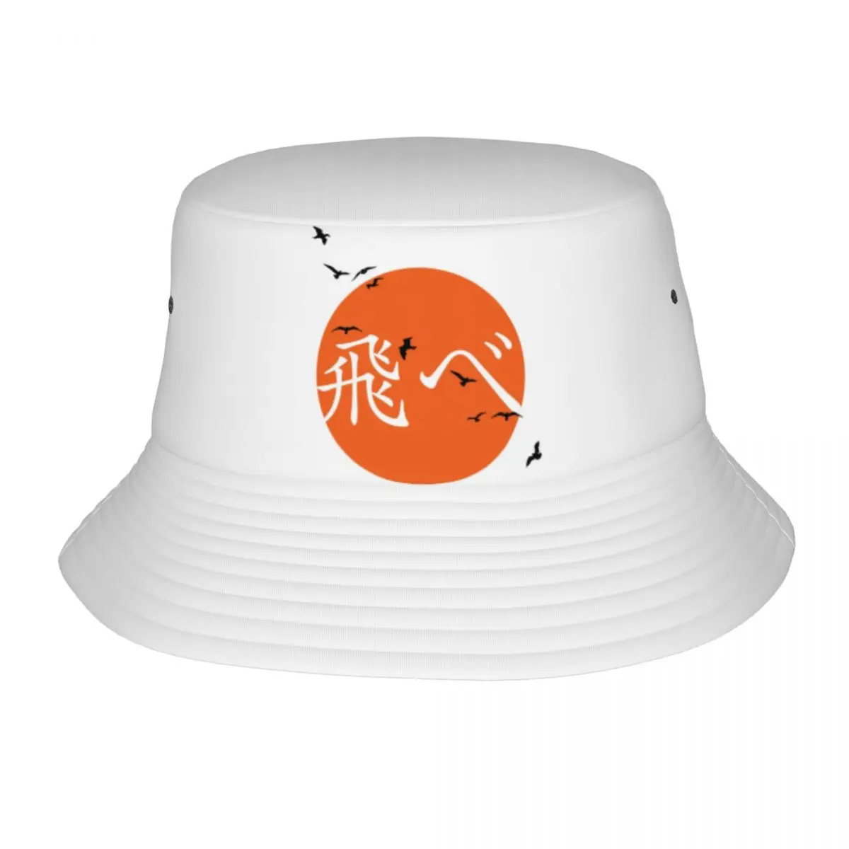 

Haikyuu Karasuno Fly Bucket Hats Hip Hop Travel Sun Hat for Unisex Hinata Kageyama Vacation Fisherman Hat Foldable Dropshipping