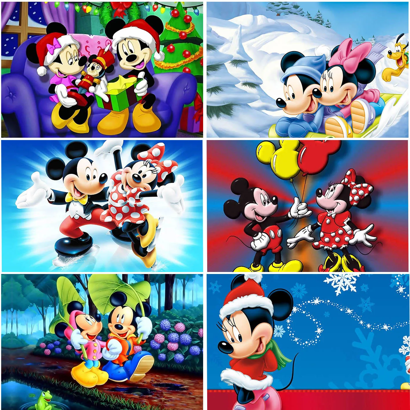 

Disney Cartoon Mickey Minnie Mouse Firework Theme Backgrounds Photo Booth Kids Birthday Party Decoration Baby Shower Backdrops