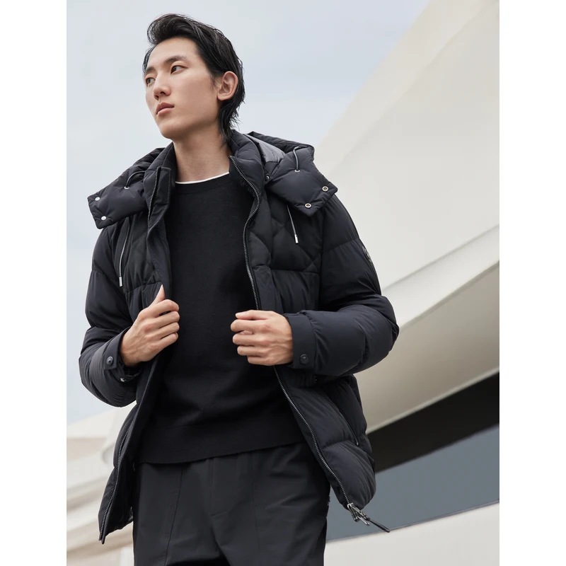 BOSIDENG 90% пуховик мужской зимний зимняя куртка верхняя одежда деловая съемная