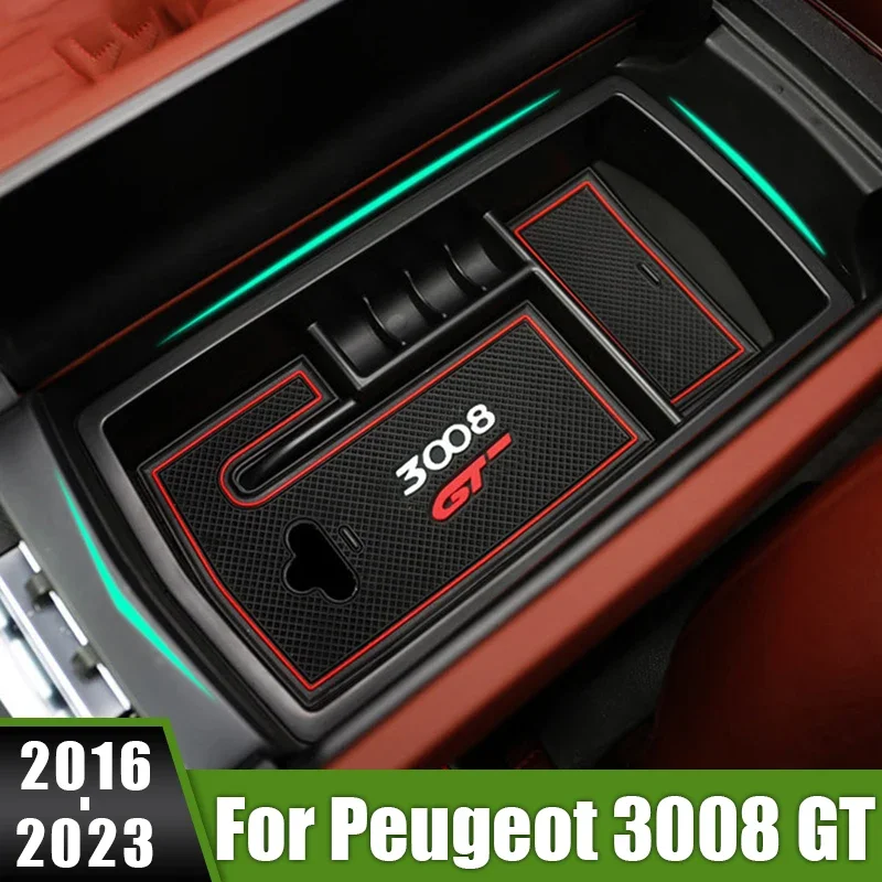 Для Peugeot 3008 GT Hybrid 2016 2017 2018 2019 2020 2021 2022 2023 Автомобильная центральная консоль