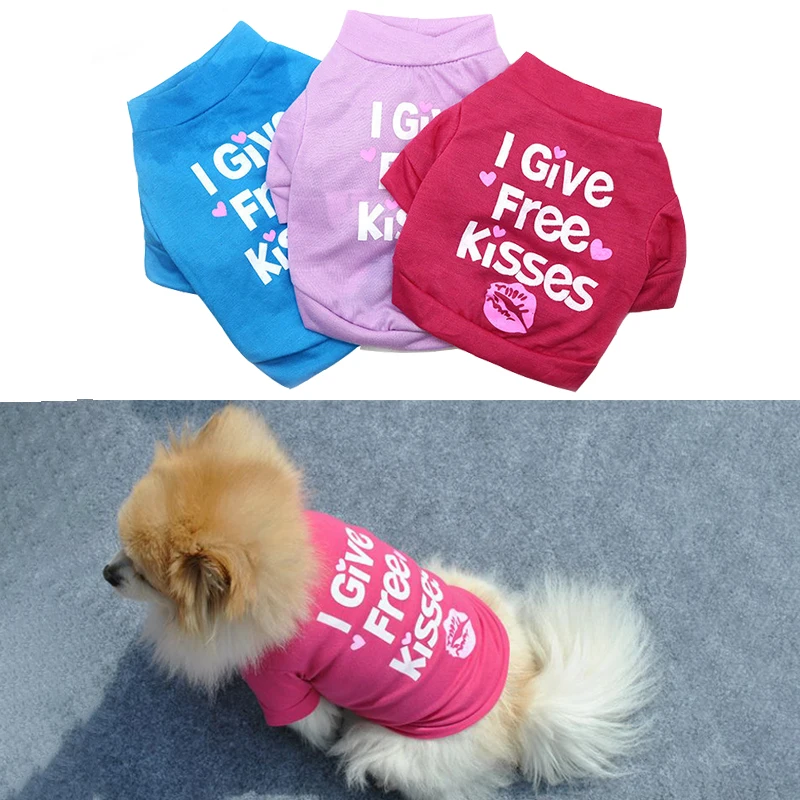 Модная одежда для маленьких собак футболка жилет кошек и дешевая летняя щенков