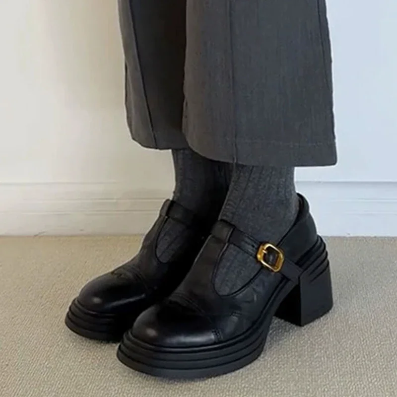 Женская обувь Marie Janes на высоком каблуке женская новинка 2025 года трендовые