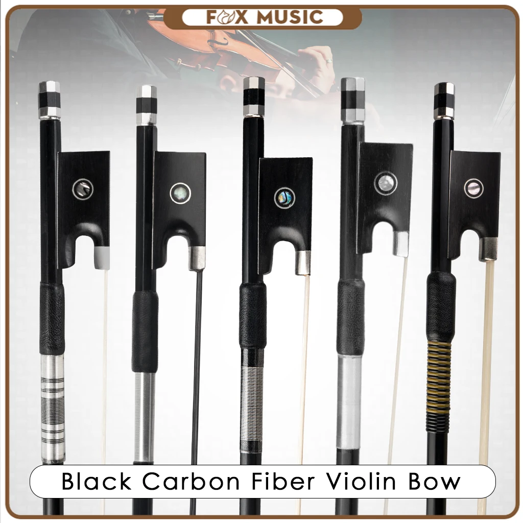 4/4 Carbon Fiber Violin Bow Hand Crafted By Professional Violin Bow Maker Strong Stiff Well Balanced Bow For Violinists Fiddlers