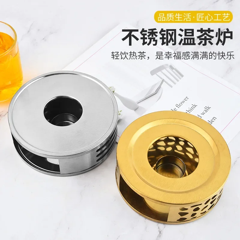 

Japanese Style Hollow Heating Base Stainless Steel Tea Warmer Candle Heating Teapot Glass Pot Teapot Warm Tea Stove